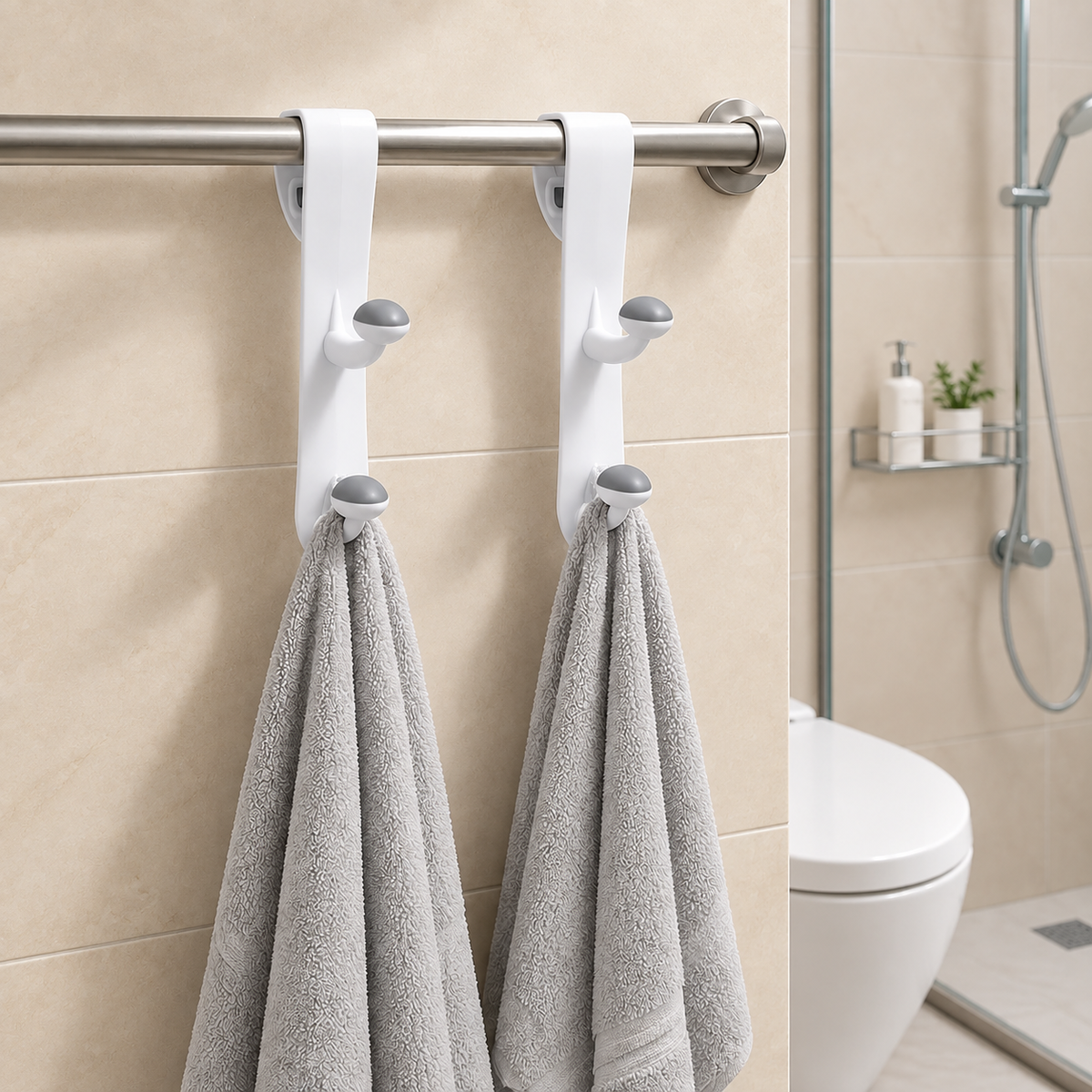 Non-Slip Door Hooks – 2 Pack