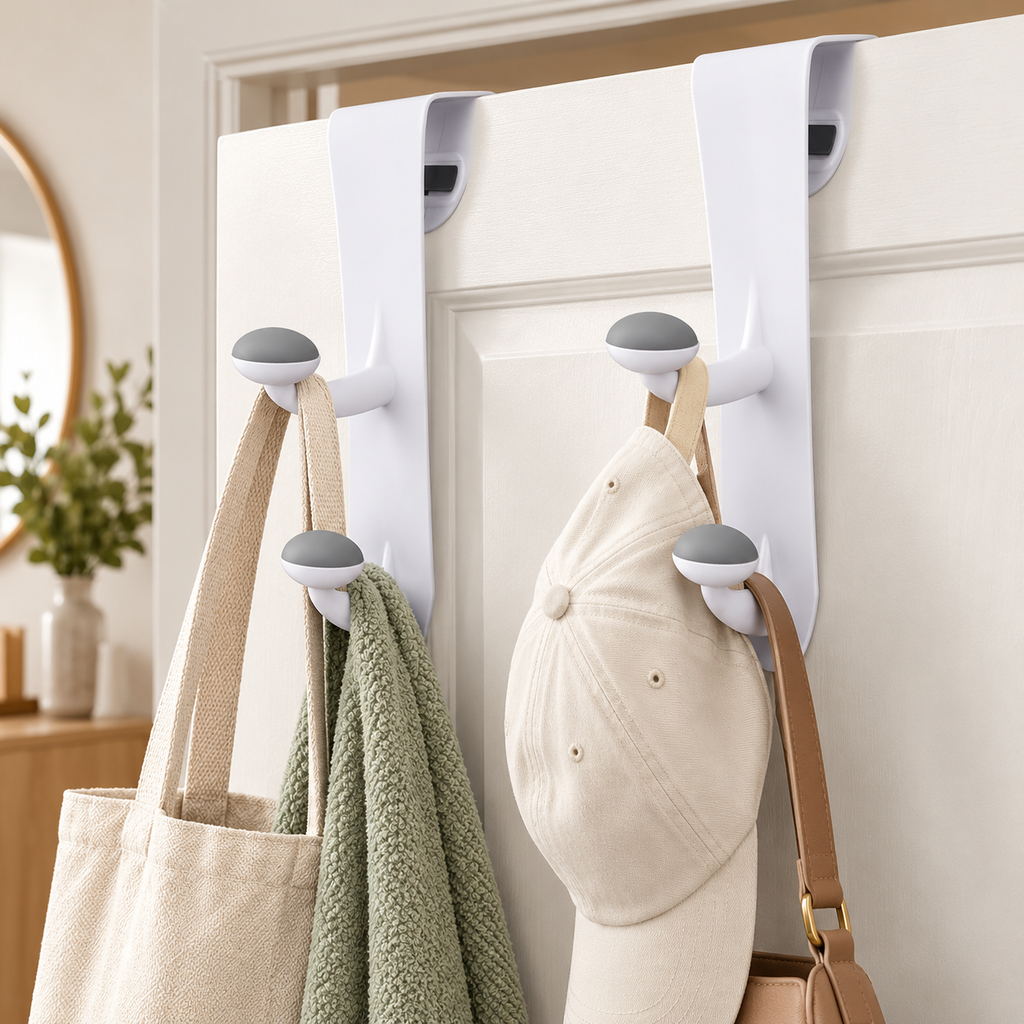 Non-Slip Door Hooks – 2 Pack