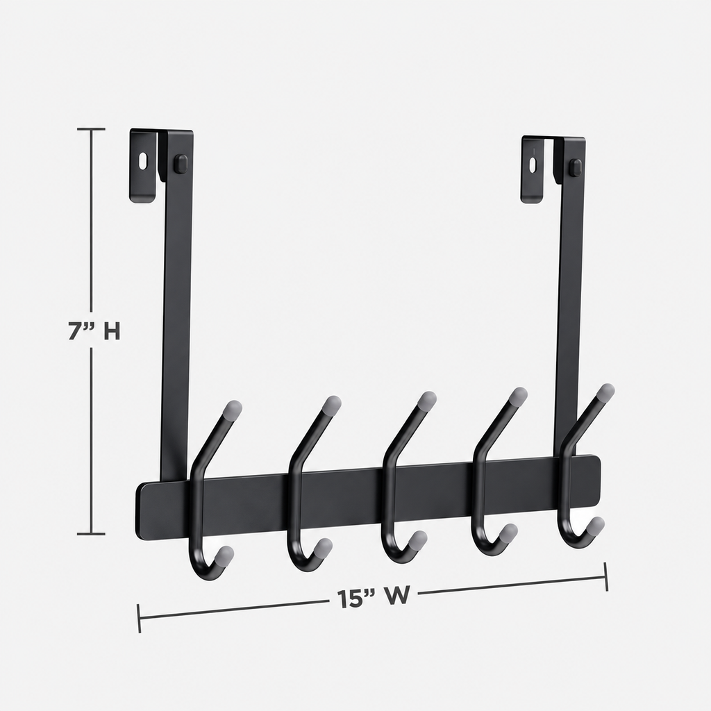 Rubbermaid 5 Double-Hook Over-the-Door Hook Rack