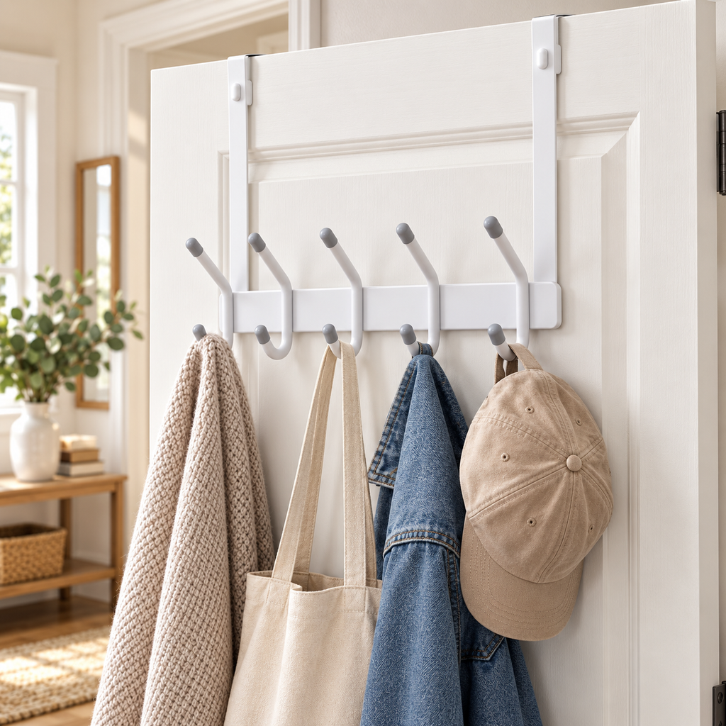 Rubbermaid 5 Double-Hook Over-the-Door Hook Rack