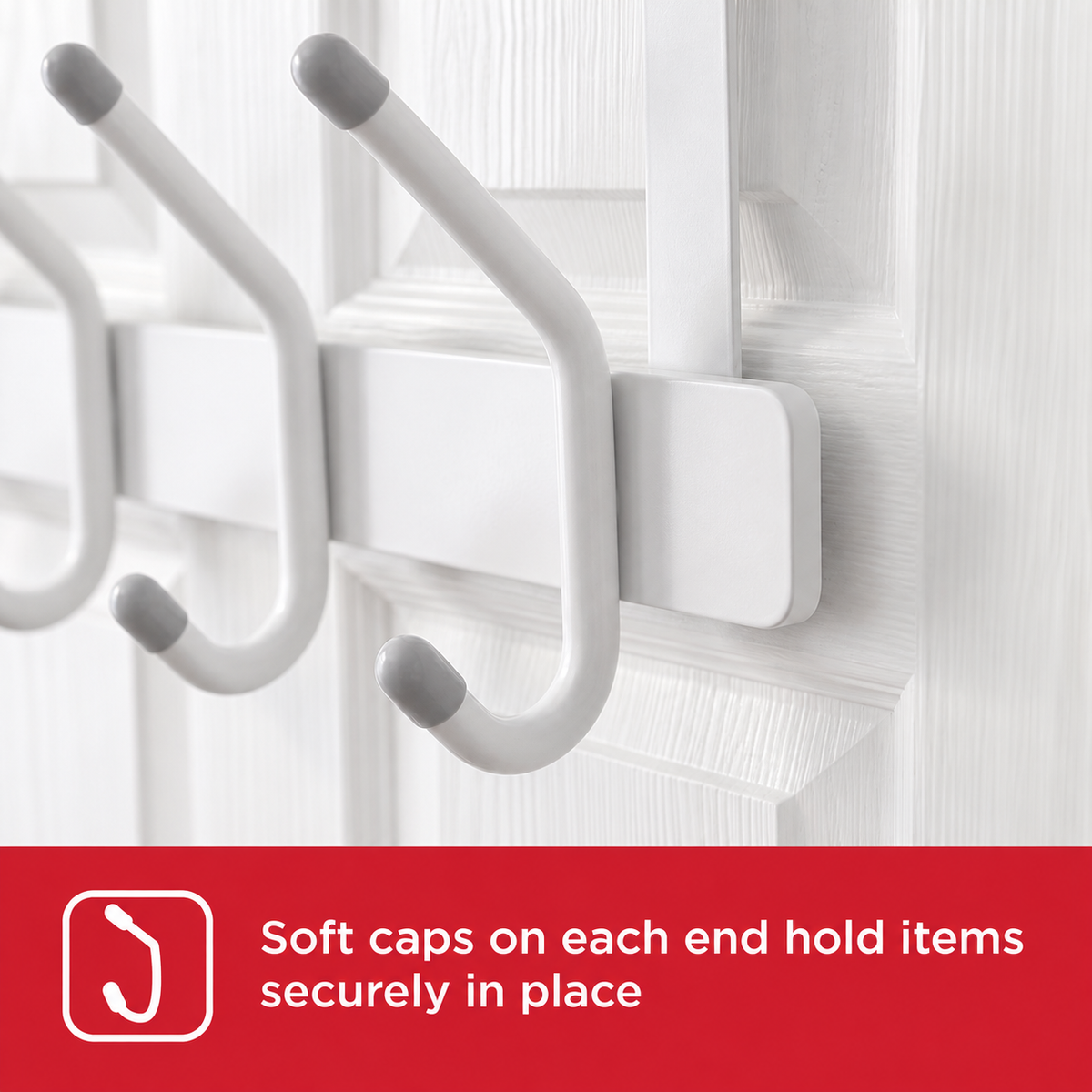 Rubbermaid 5 Double-Hook Over-the-Door Hook Rack