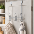 Simplify 6 Hook Compact over the Door Hooks, Chrome